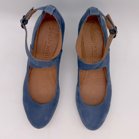 Gentle Souls Womens Funtastic NU Wedge Sapphire Size 7 - Picture 4 of 10